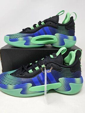 Adidas Exhibit Select 2.0 Pro Black Green Basketball Shoes / JS0642 / Women’s 10